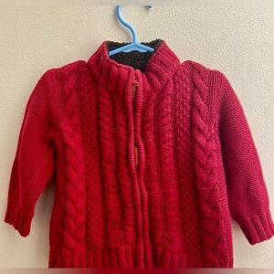 Baby Gap Knit Zip Up Sweater 12-18 Months EUC